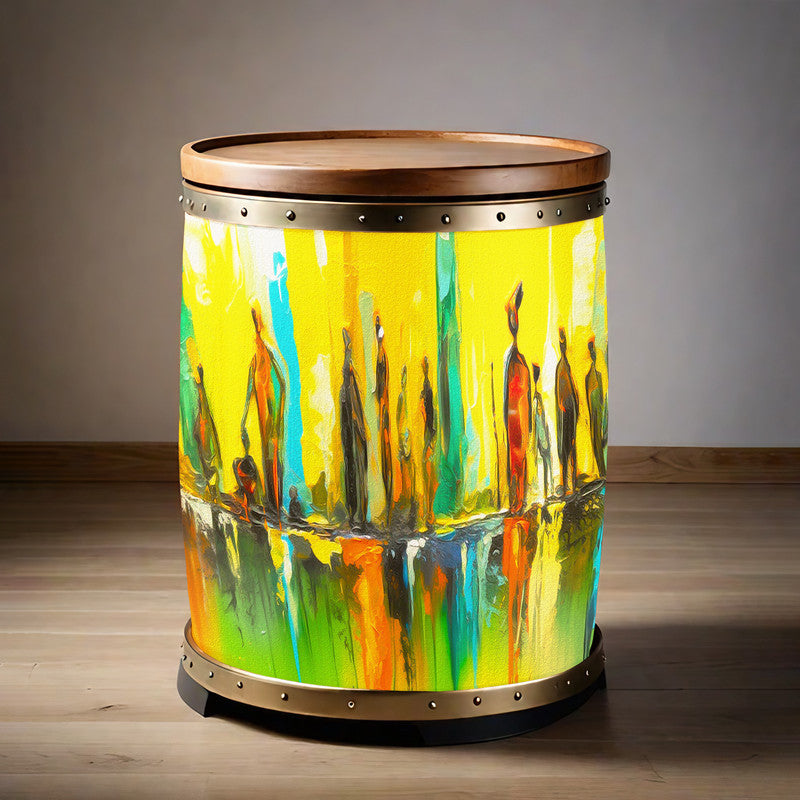 Africa Bliss Decoupage Drum Cover