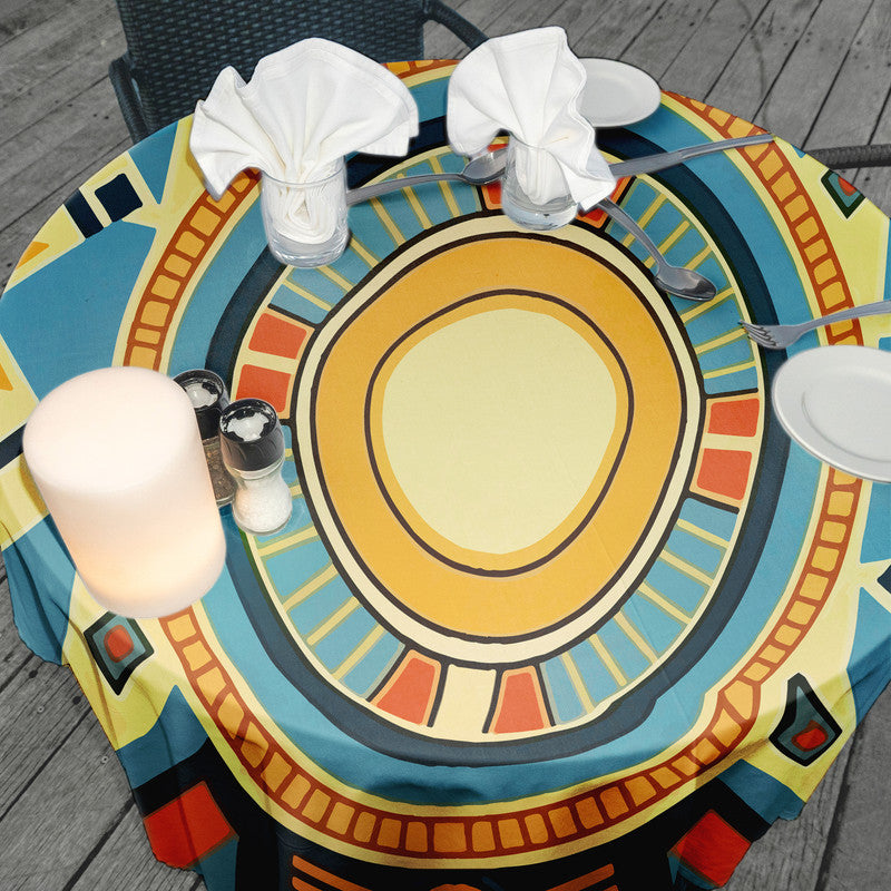 Africa Mosaic Round Tablecloth