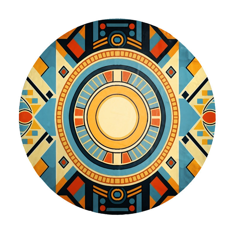 Africa Mosaic Round Tablecloth