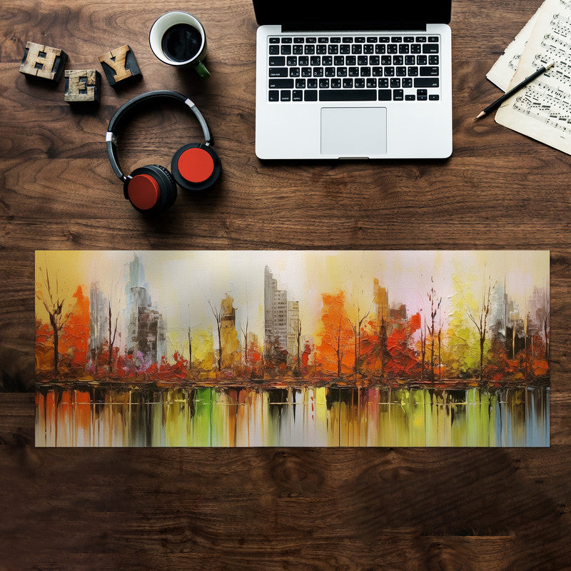 African Abstract City Desk Pad