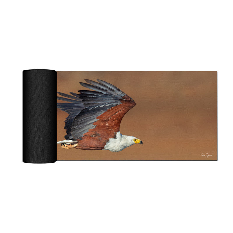 African Fish Eagle Kruger Desk Pad by Fanie Heymans