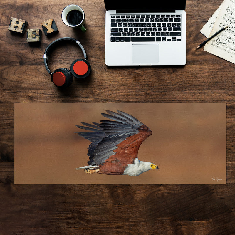 African Fish Eagle Kruger Desk Pad by Fanie Heymans