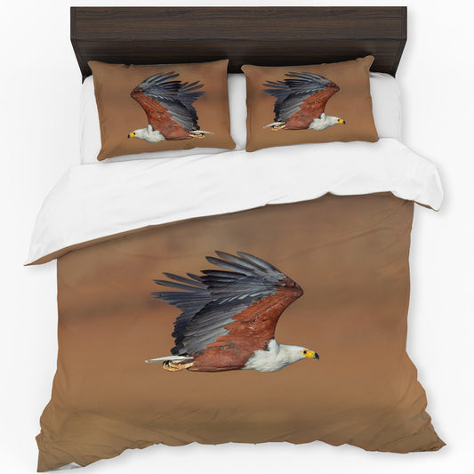 African Fish Eagle Kruger Duvet Cover Set by Fanie Heymans
