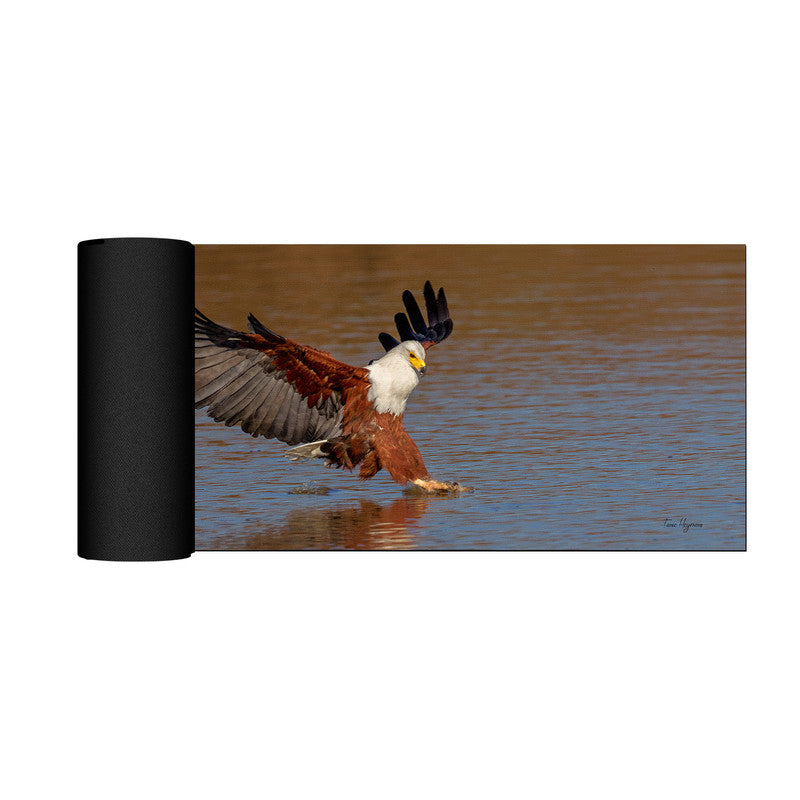 African Fish Eagle Middle Desk Pad by Fanie Heymans