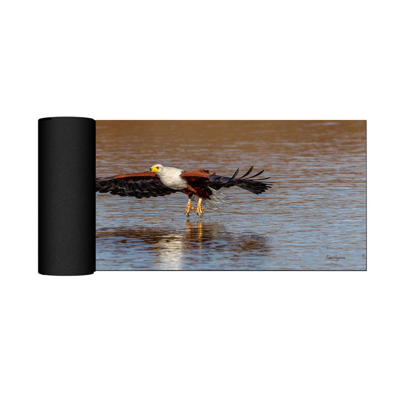 African Fish Eagle Right Desk Pad by Fanie Heymans