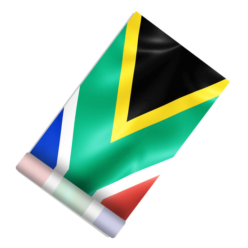 African Flag Door Decoupage