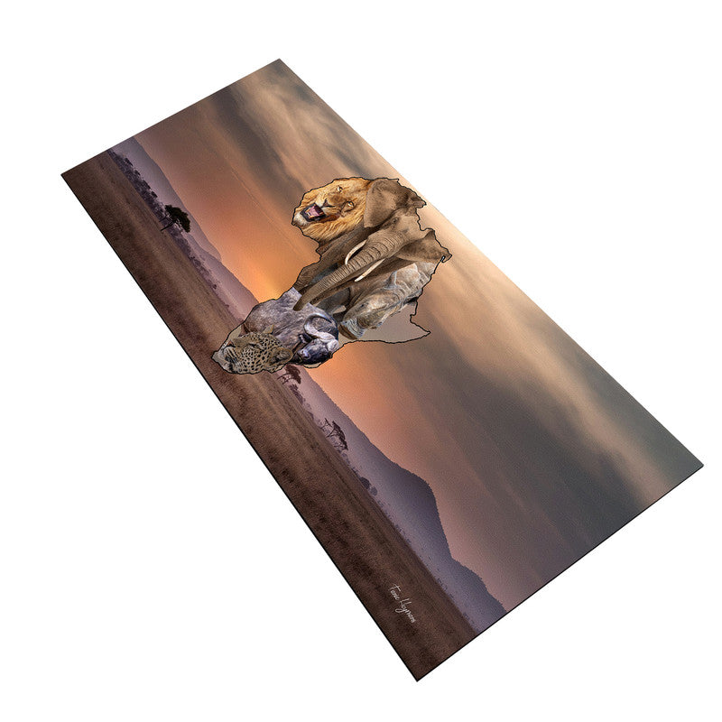African Map Big 5 Desk Pad by Fanie Heymans