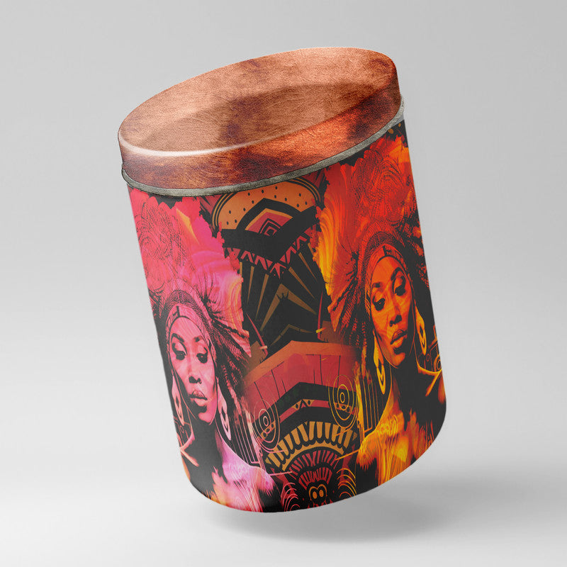 African Revelation Decoupage Drum