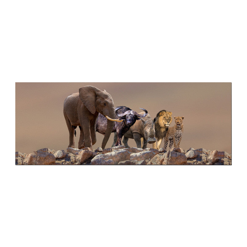African Rock Big 5 Desk Pad by Fanie Heymans