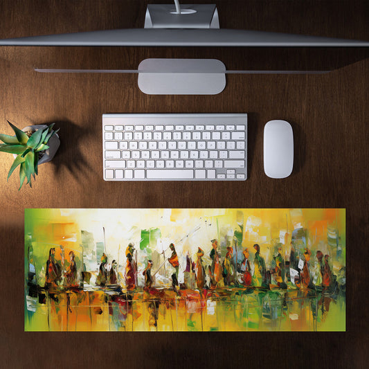 African Tribes Art Large Desk Pad