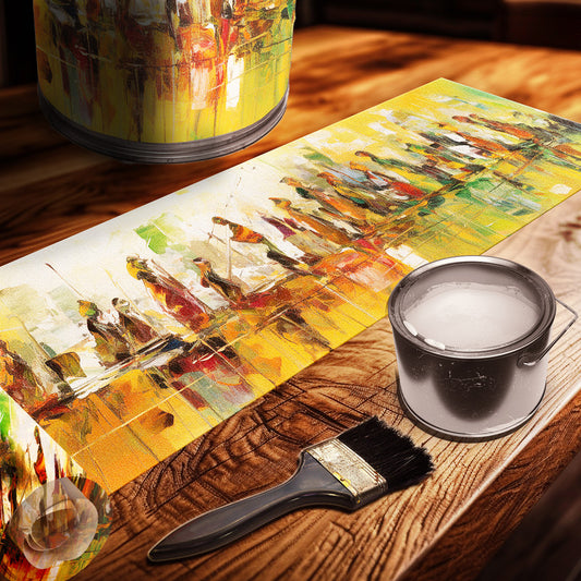 African Tribes Decoupage Drum Cover