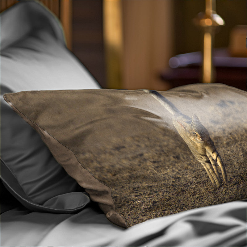 African Wild Cat Oblong Luxury Scatter by Annette Heymans
