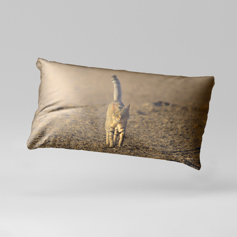 African Wild Cat Oblong Luxury Scatter by Annette Heymans