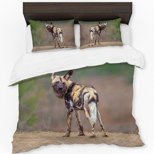 African Wild Dog Duvet Cover Set by Fanie Heymans