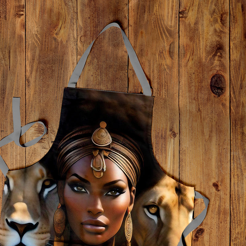 African queen Medium Length Apron