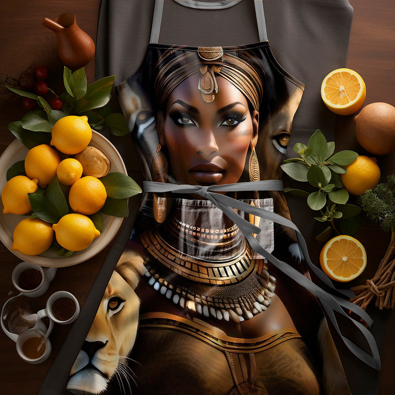 African Queen Medium Length Apron