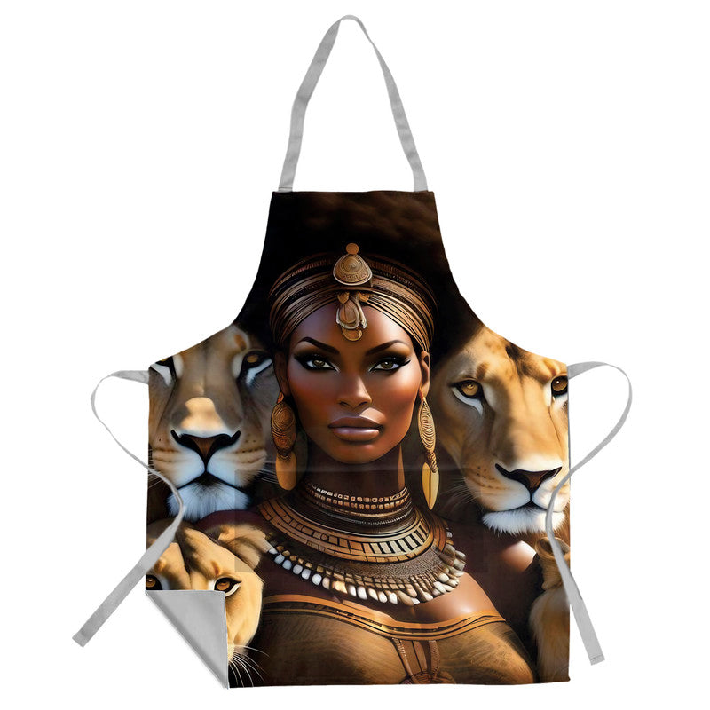 African queen Medium Length Apron