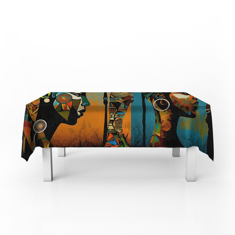 Afrika Tribal Abstract Rectangle Tablecloth