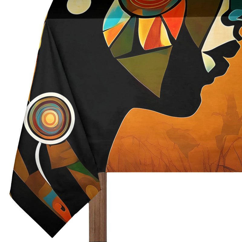 Afrika Tribal Abstract Rectangle Tablecloth