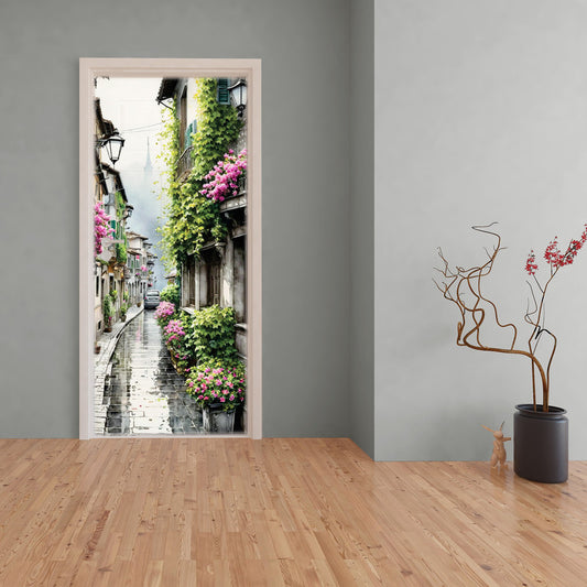 After The Rain Door Decoupage