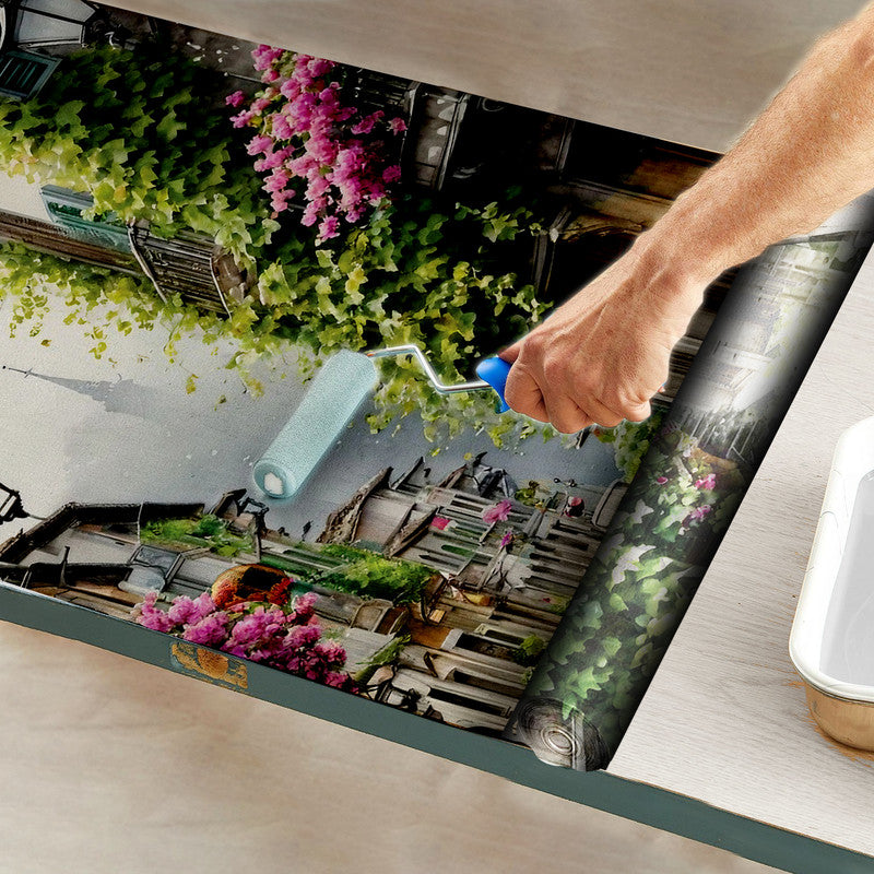 After The Rain Door Decoupage