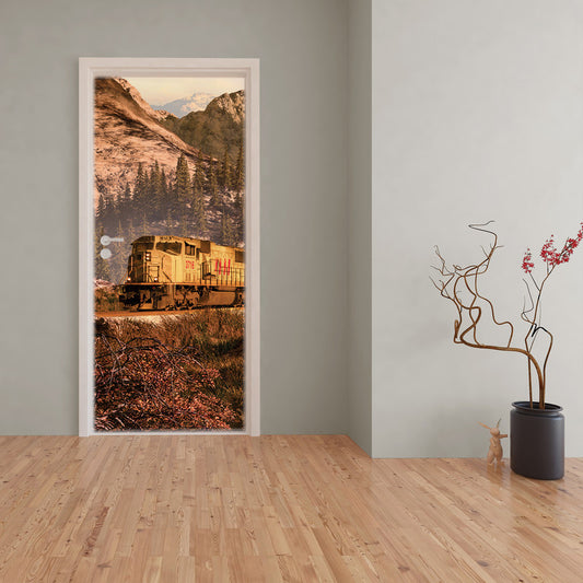 Afternoon Train Door Decoupage