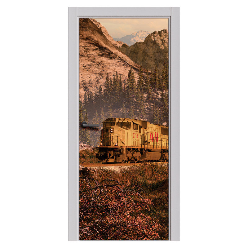 Afternoon Train Door Decoupage