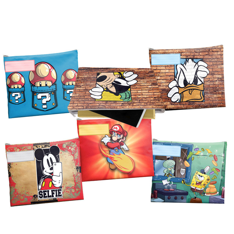 All Stars Cartoons Subject Savvy Book Bags Set Of 6