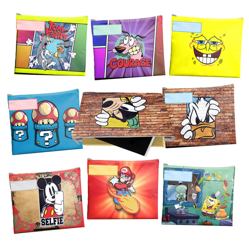 All Stars Cartoons Subject Savvy Book Bags Set Of 9