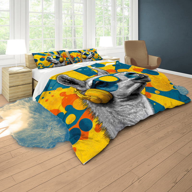 Alpaca Beats Duvet Cover Set by Wikus Schalkwyk
