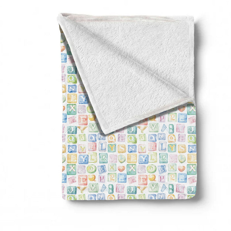 Alphabet Minky Blanket