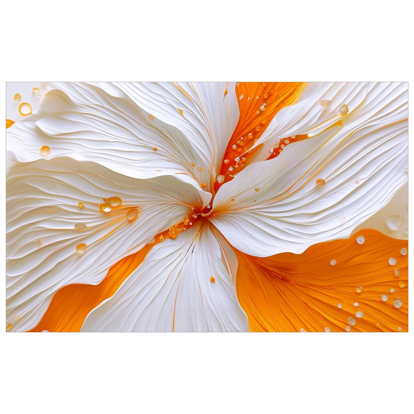 Amber Flower Rectangle Tablecloth