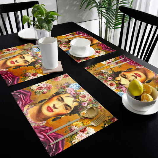 Ambrosia Frida Kahlo Placemats by Mark van Vuuren