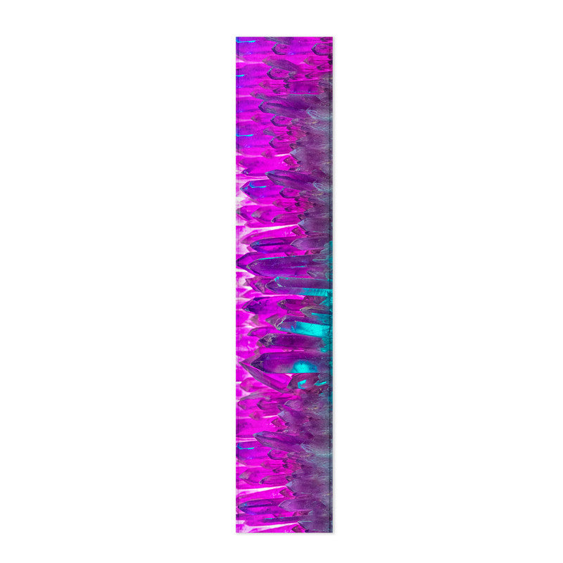 Amethyst Crystals Table Runner