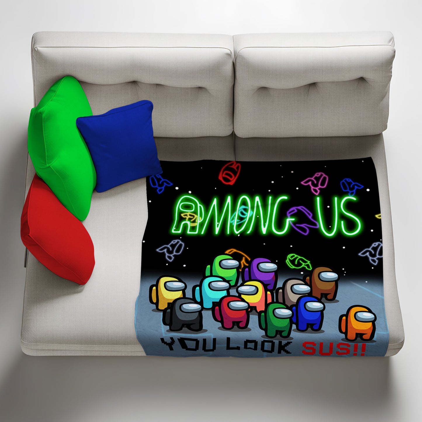 Among Us Team Light Weight Fleece Blanket