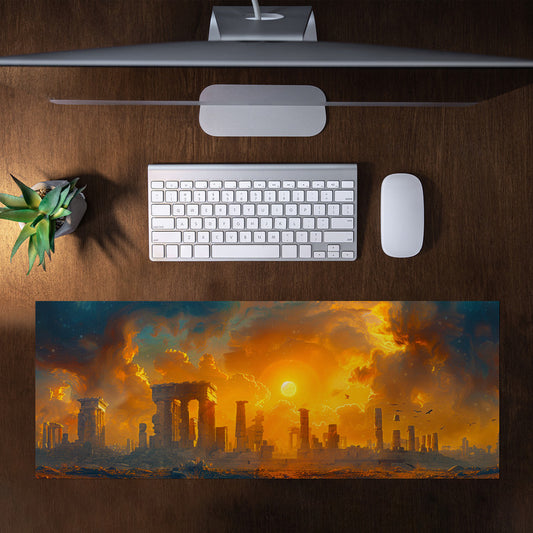 Ancient City Ruins Large Desk Pad