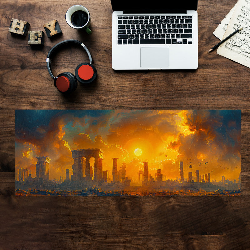 Ancient City Ruins Desk Pad
