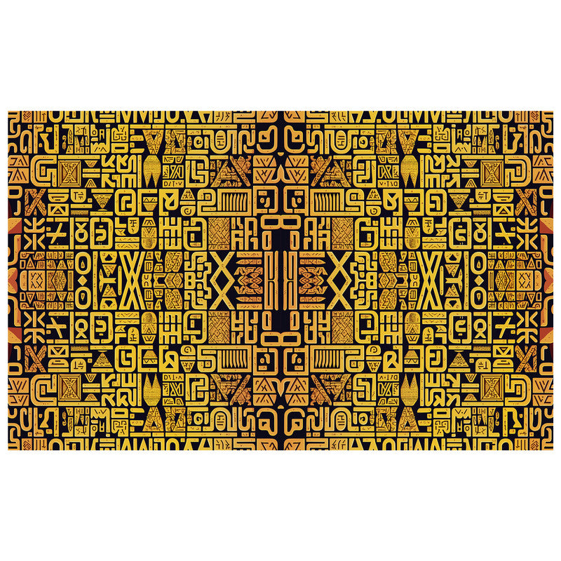 Ancient Text Abstract Rectangle Tablecloth
