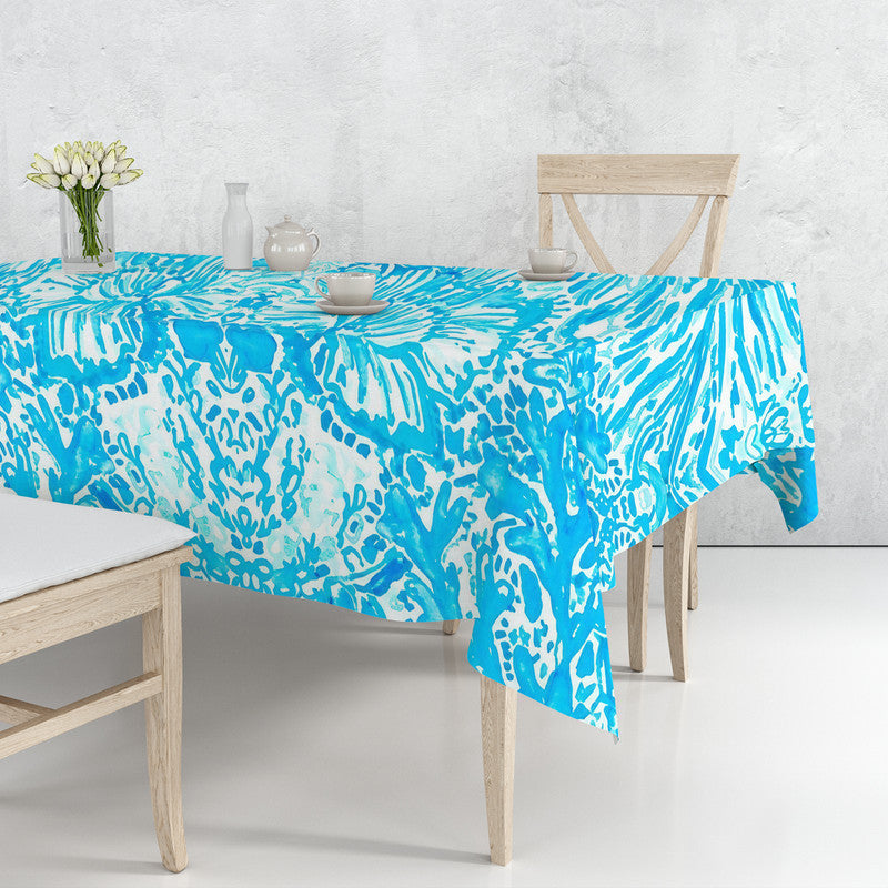 Angel Flower Rectangle Tablecloth