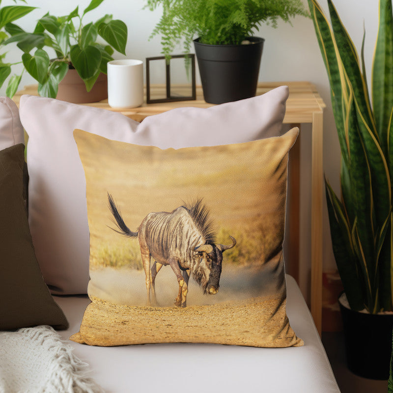 Angry Blue Wildebeest Luxury Scatter by Fanie Heymans