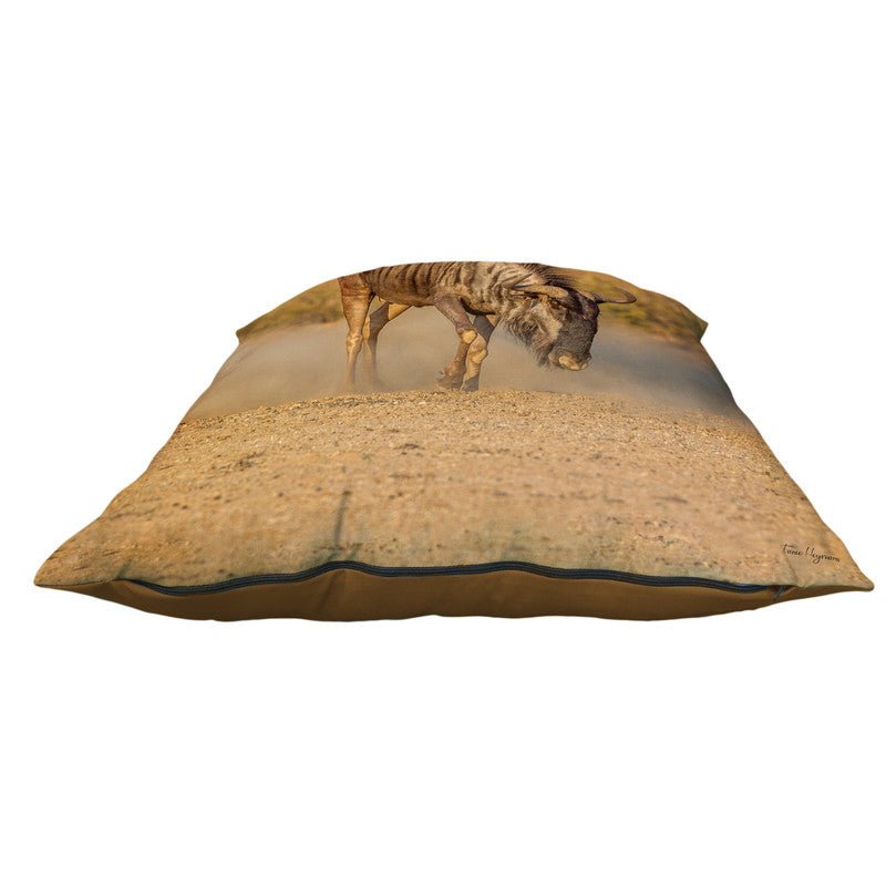 Angry Blue Wildebeest Luxury Scatter by Fanie Heymans