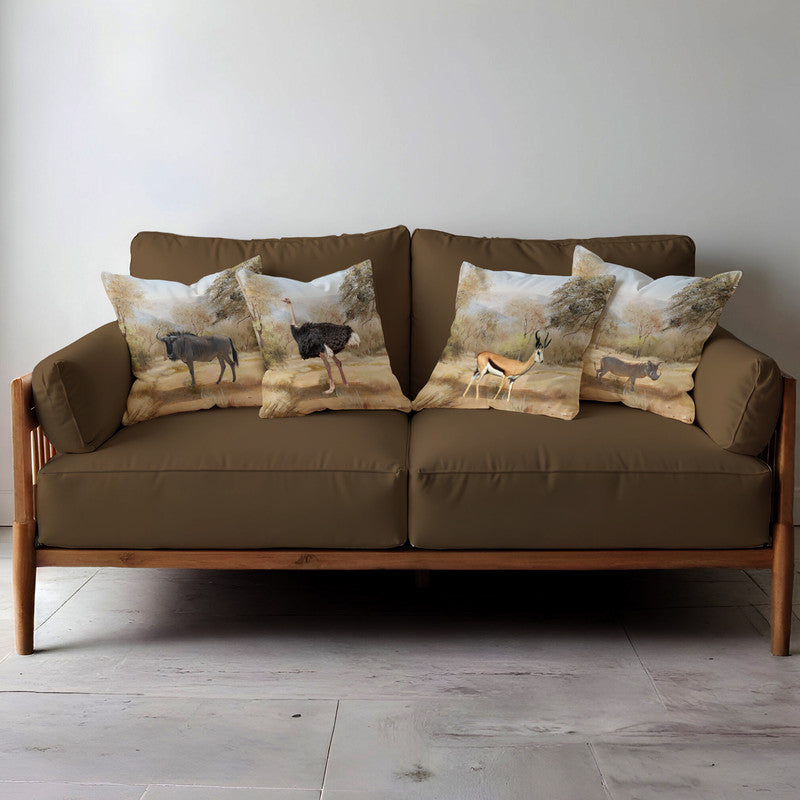 Animals Of South Africa Luxury Scatter Covers Set of 4