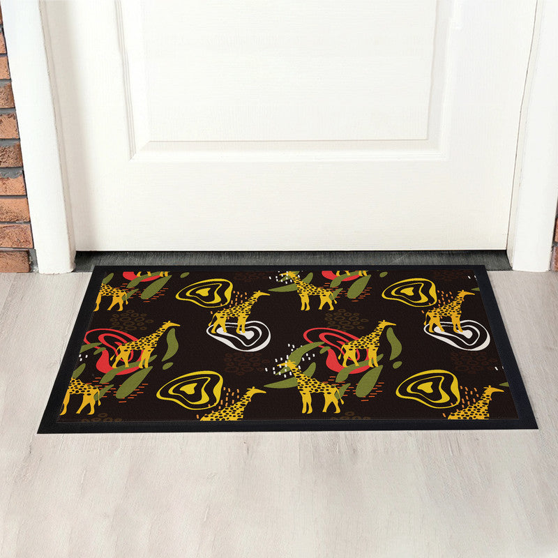 Animated Giraffe Door Mat