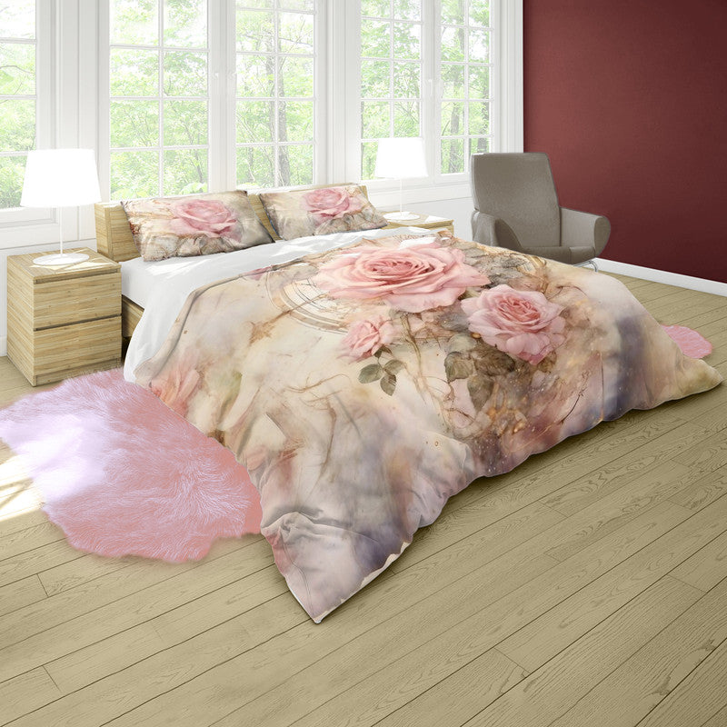 Antique Rose Bouquet Duvet Cover Set