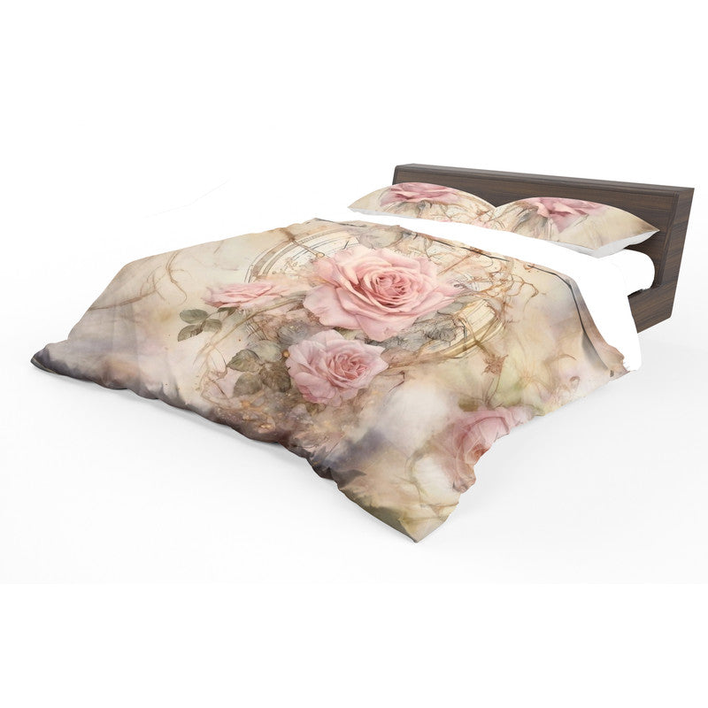 Antique Rose Bouquet Duvet Cover Set