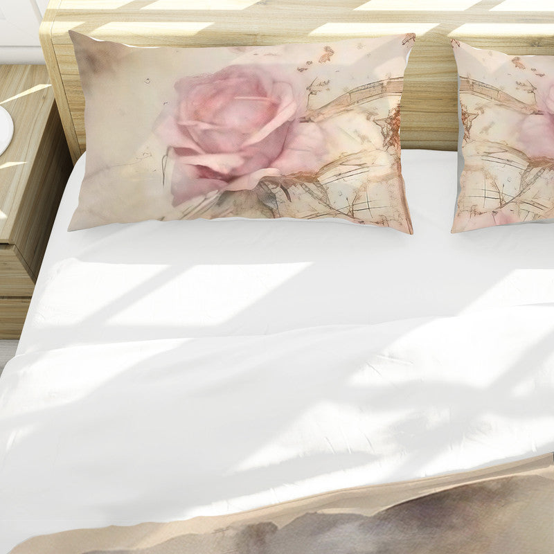 Antique Rose Bouquet Duvet Cover Set