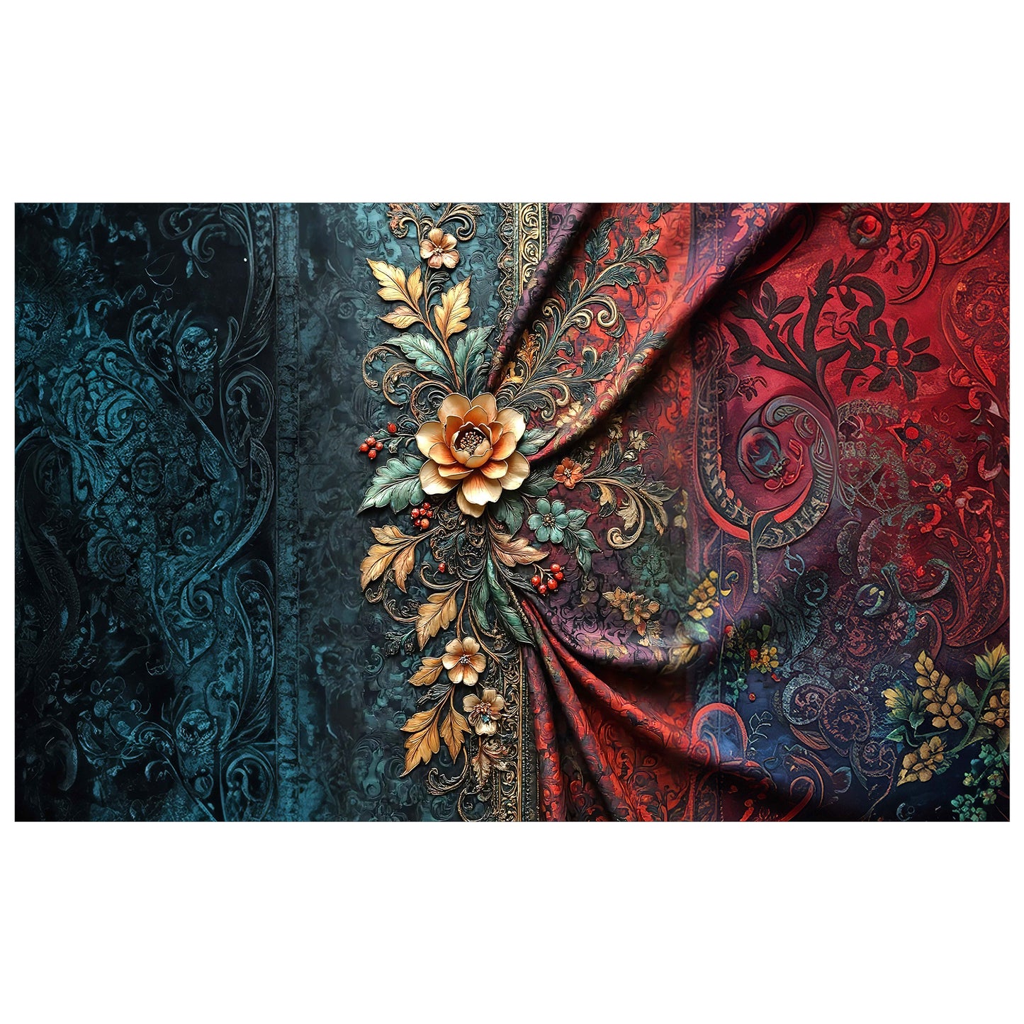 Antique Royalty Rectangle Tablecloth