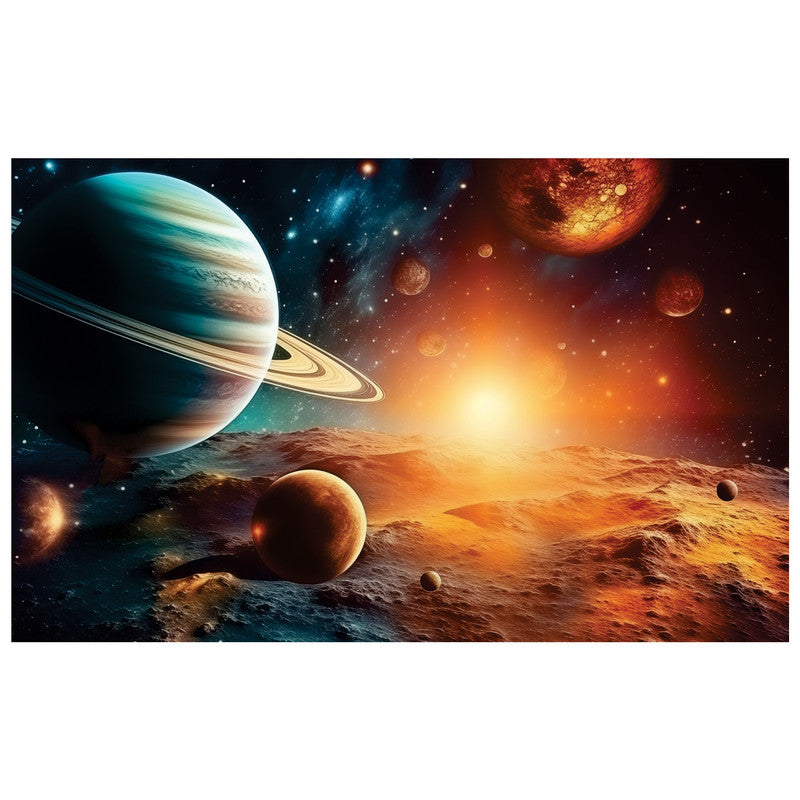 Apollo Saturn Rectangle Tablecloth