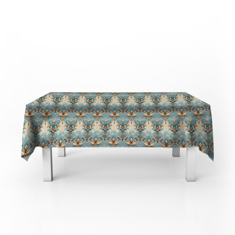 Aqua And Cream Rectangle Tablecloth