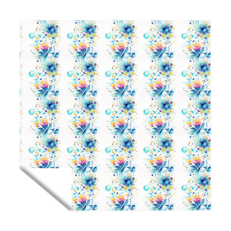 Aqua Splash Square Tablecloth